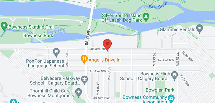 map of 8501 48 Avenue NW